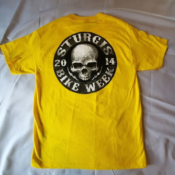 2014 74th Sturgis Motorcycle Rally Bike Week Shirt Black Hills, SD NWT Size L - Picture 8 of 9